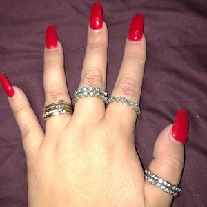 Torrid size 9 stackable rings